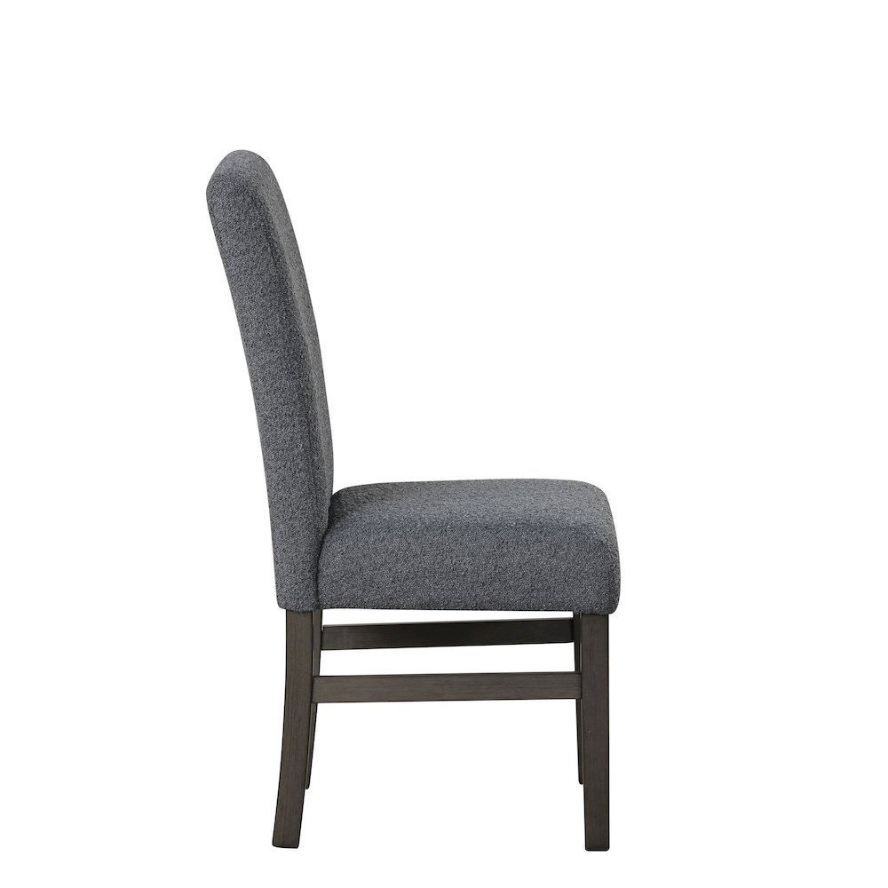 High Line Upholstered Dining Chair (Set of 2), Gray. Picture 5