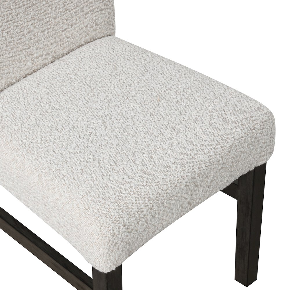 High Line Upholstered Dining Chair (Set of 2), White. Picture 7