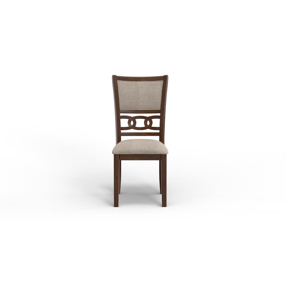 Gia 3-Piece 42" Wood Round Dining Set with 2 Chairs in Cherry. Picture 6