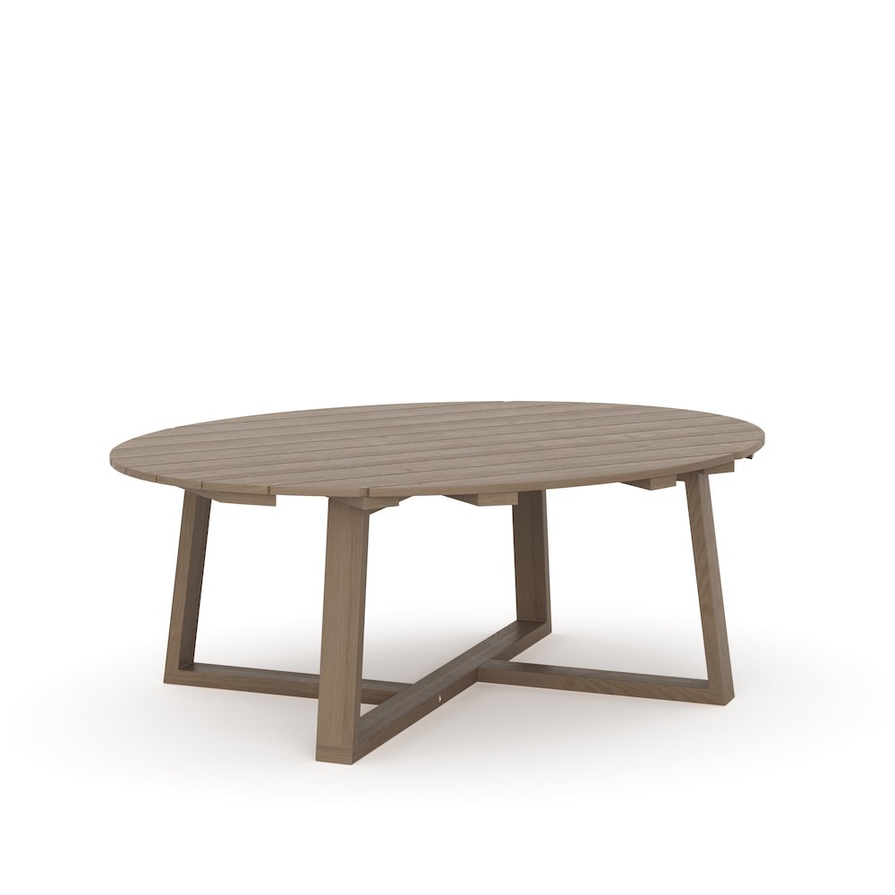 Carezza Wood Patio Coffee Table, Natural. Picture 2