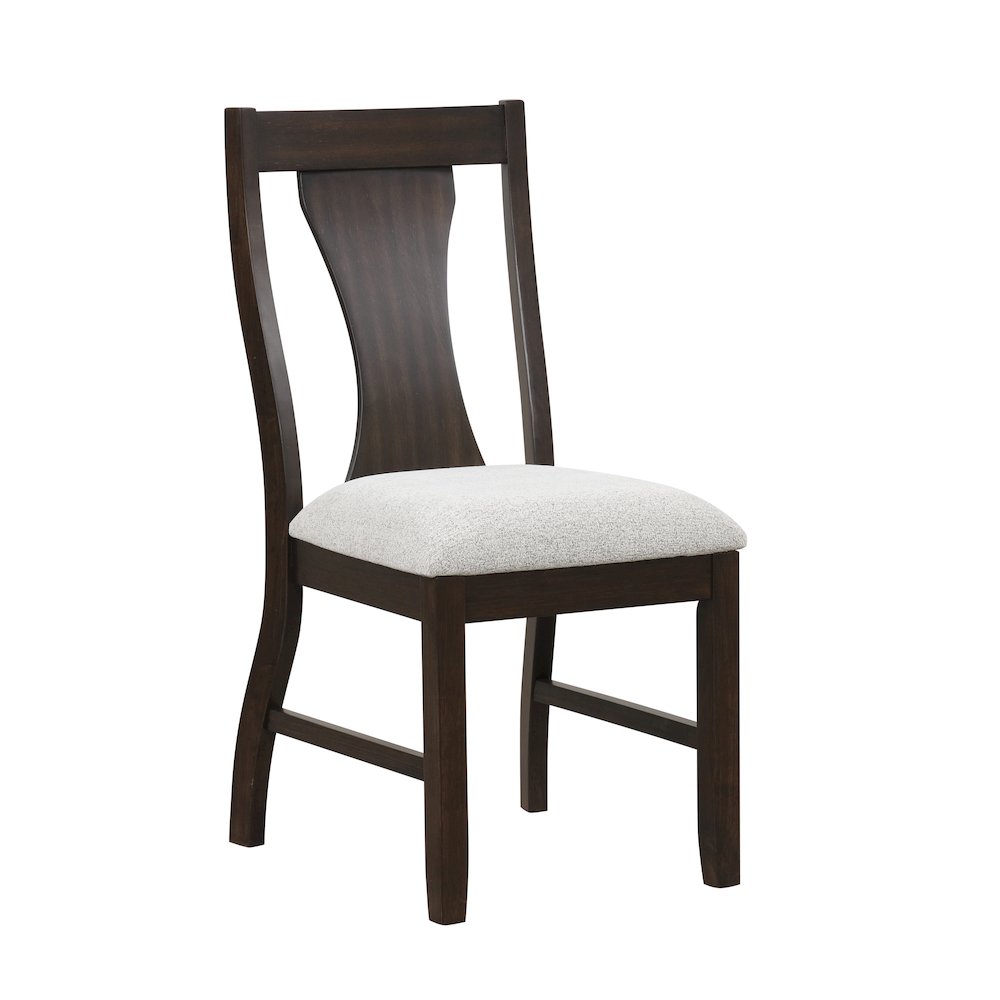 Chestnut Ridge 5-Piece Wood Round Table Set in Brown. Picture 8