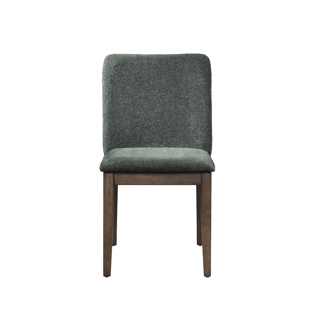 Kody Fabric Upholstered Dining Chair in Green (Set of 2). Picture 3