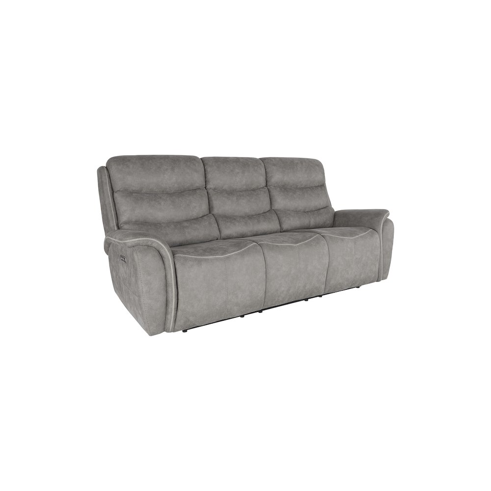 Kamari Fabric Power Reclining Sofa, Gray. Picture 1