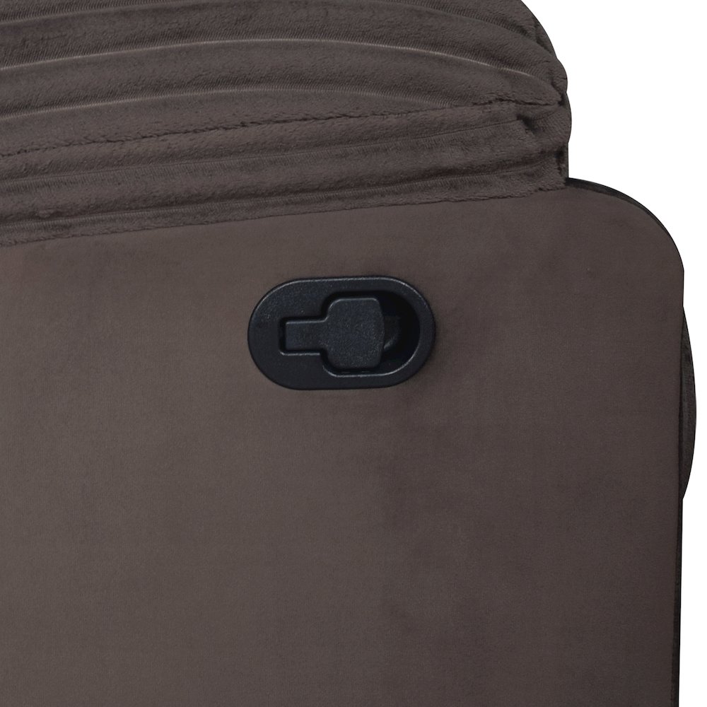 Willow Wood & Fabric Sofa with Dual Recliner in Brown. Picture 5