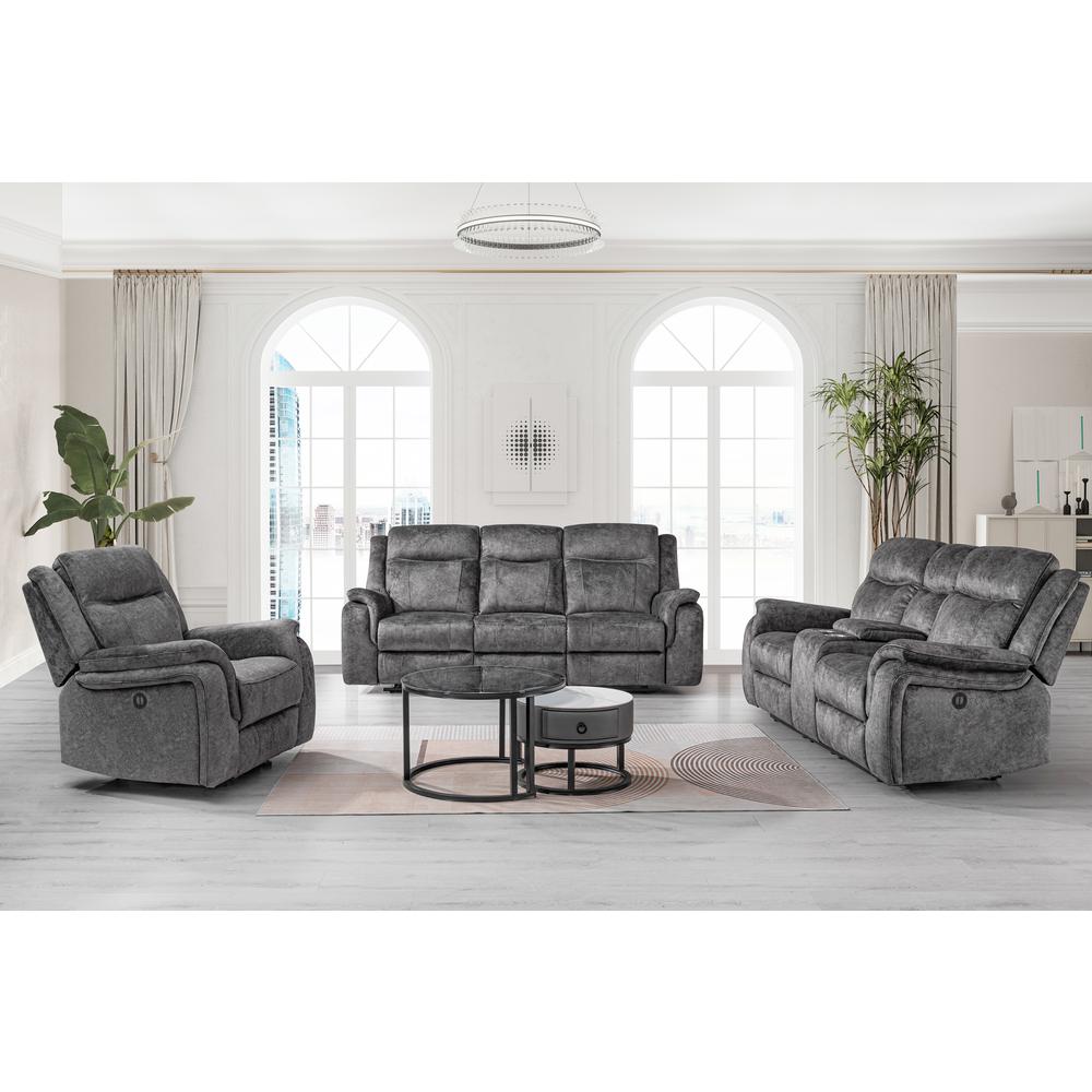 Park City  Sofa W/Pwr Fr-Slate. Picture 9
