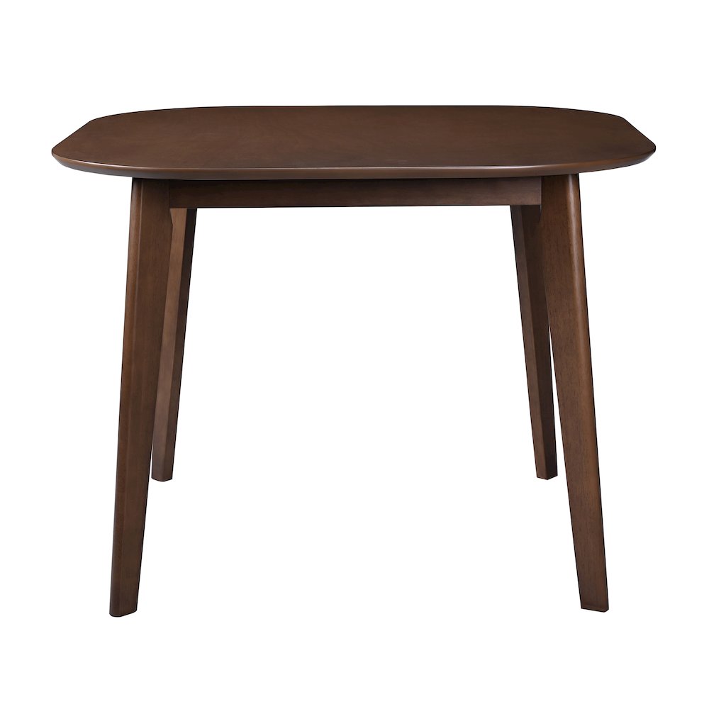 Miller 39" Wood Square Dining Table in Walnut. Picture 3