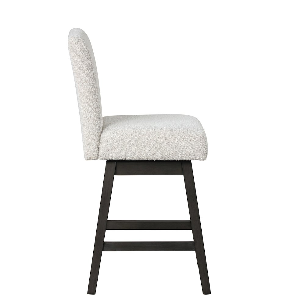 High Line Swivel Counter Chair (Set of 2), White. Picture 5