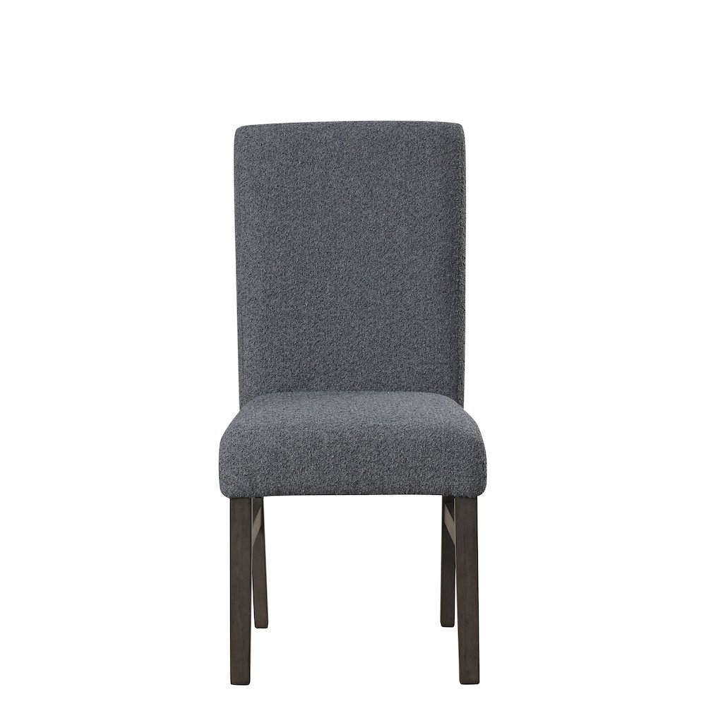 High Line Upholstered Dining Chair (Set of 2), Gray. Picture 4