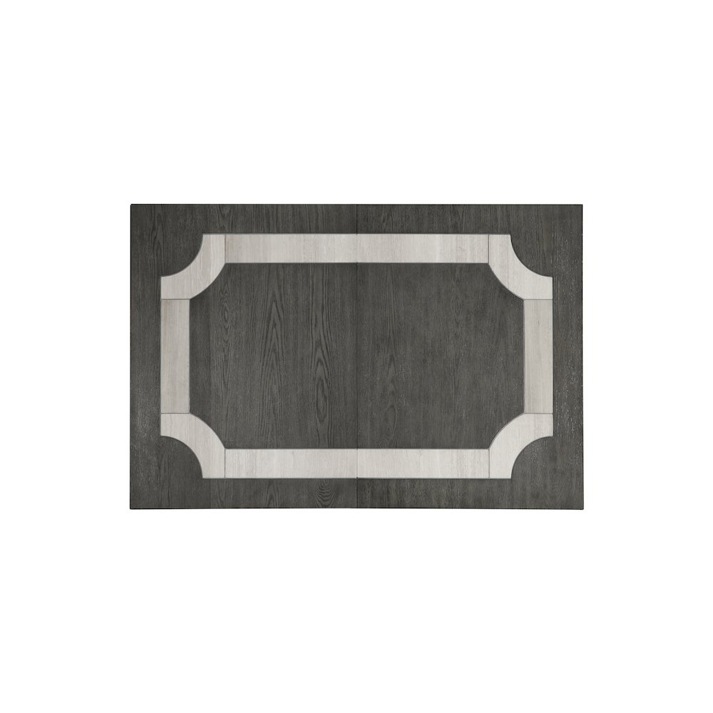 New Classic Furniture Lisbon 7-Piece Wood Rectangle Dining Set in Gray. Picture 8