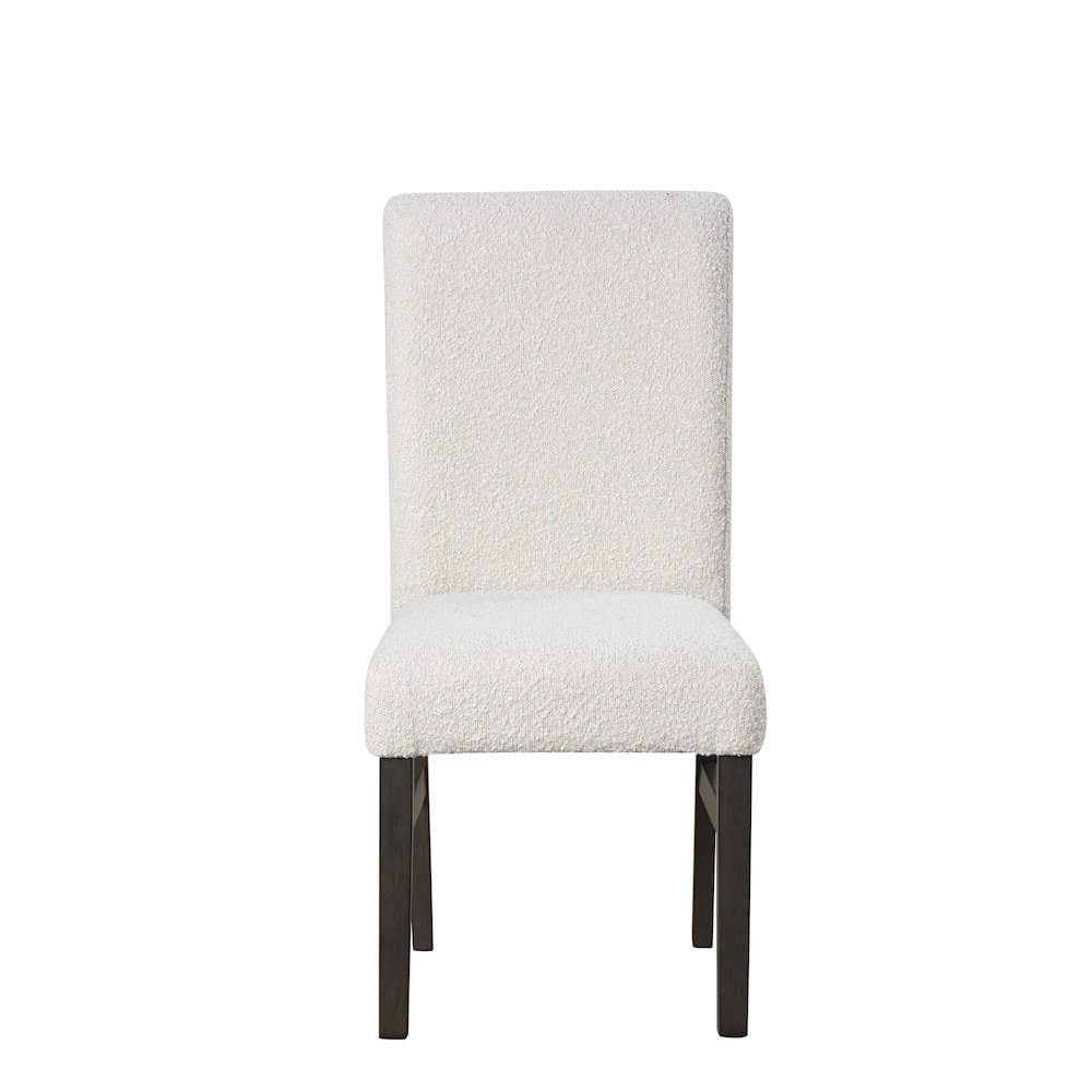 High Line Upholstered Dining Chair (Set of 2), White. Picture 4