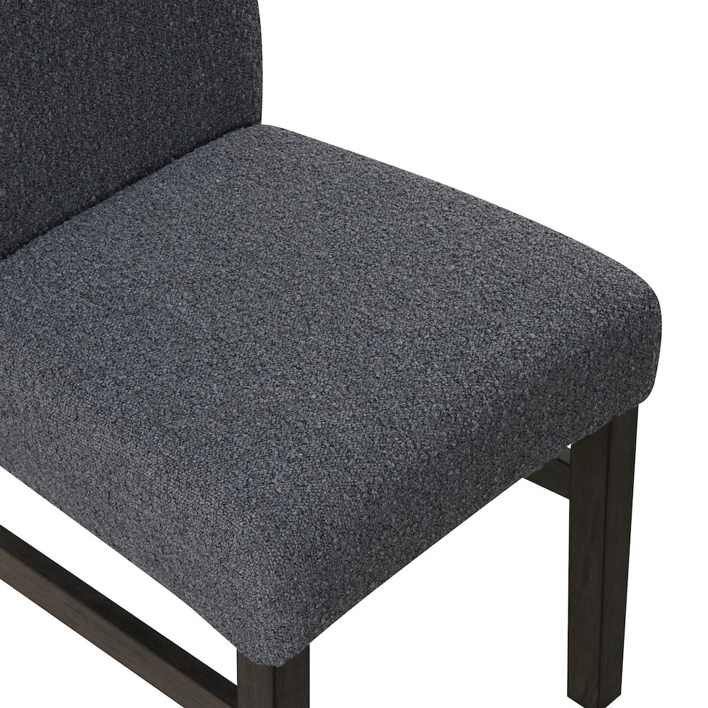 High Line Upholstered Dining Chair (Set of 2), Gray. Picture 7