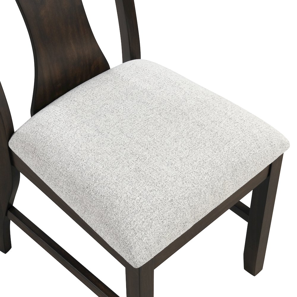 Chestnut Ridge 5-Piece Wood Round Table Set in Brown. Picture 12