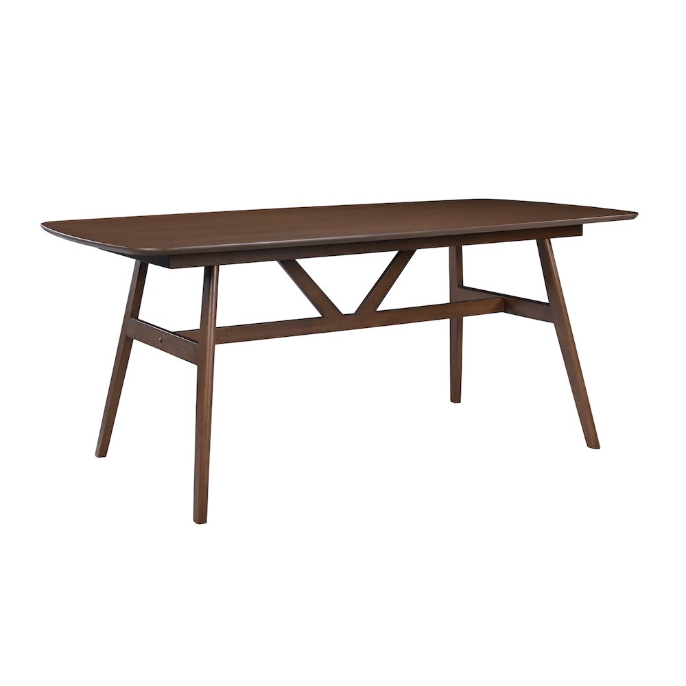 Miller 78" Wood Rectangular Dining Table in Walnut. Picture 1