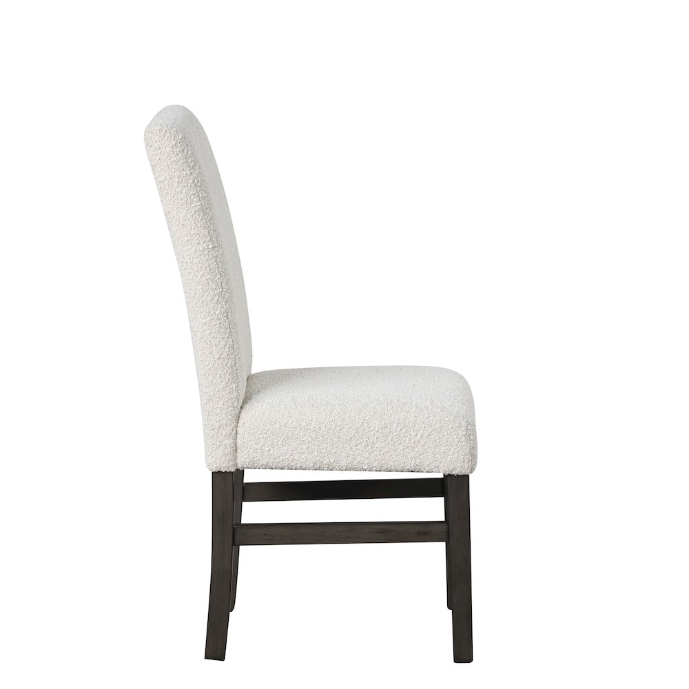 High Line Upholstered Dining Chair (Set of 2), White. Picture 5