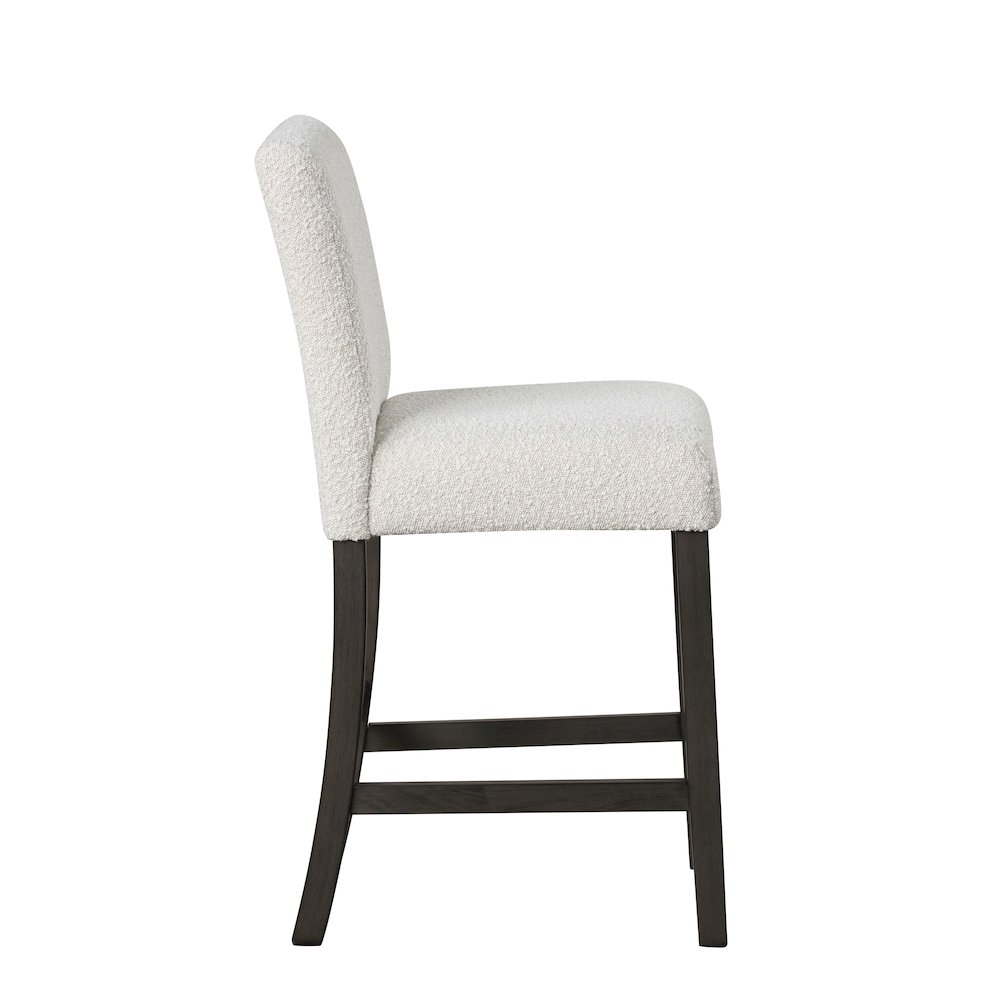 High Line Upholstered Counter Chair (Set of 2), White. Picture 5