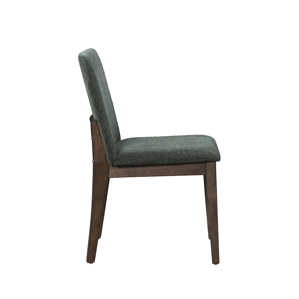 Kody Fabric Upholstered Dining Chair in Green (Set of 2). Picture 4