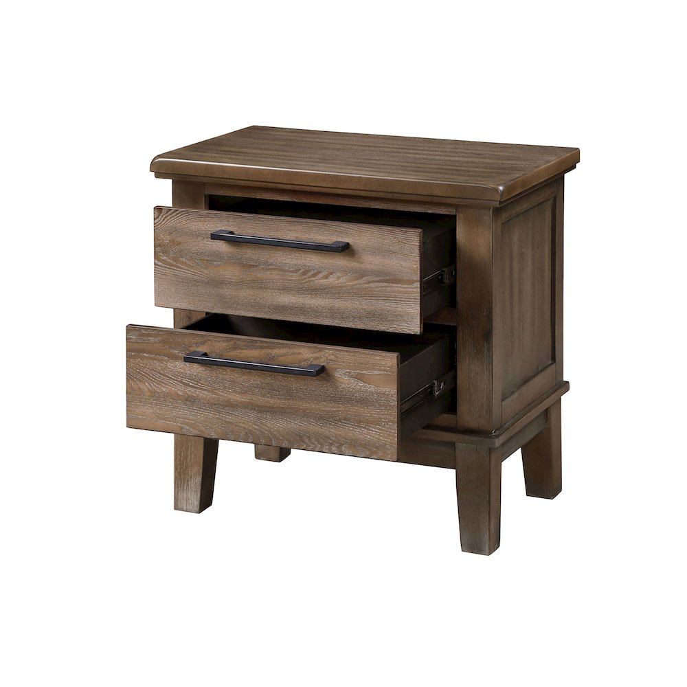 Cagney 3-Pc Wood Bedroom Set with Dresser in Vintage. Picture 4