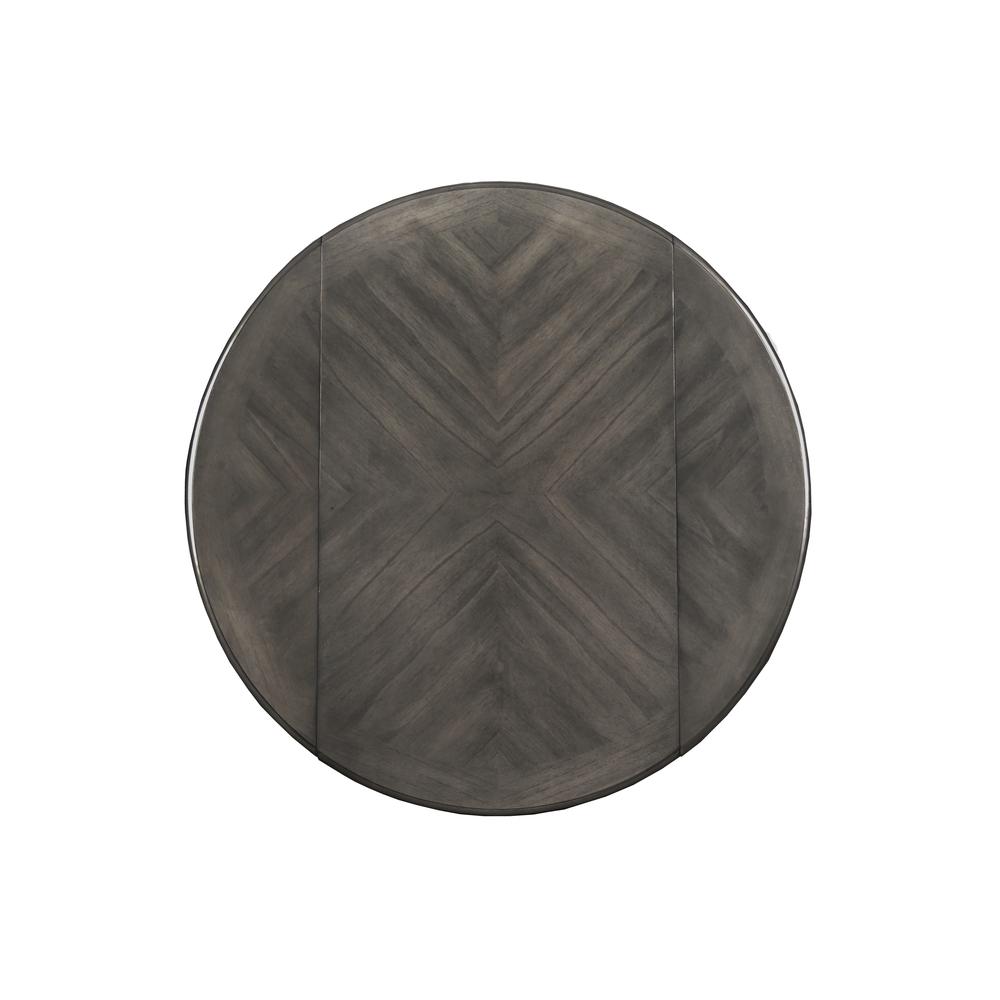 Gia 3-Piece 42" Wood Round Dining Set with 2 Chairs in Gray. Picture 9