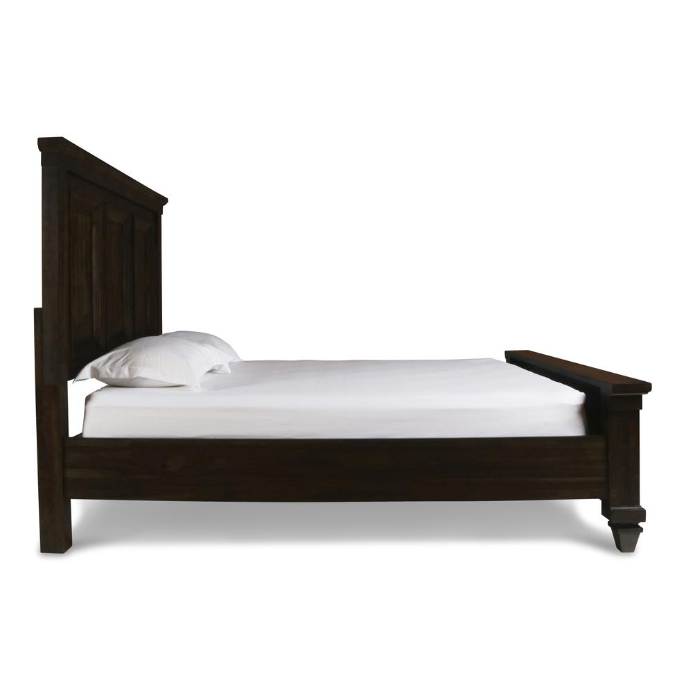 Furniture Sevilla Contemporary Wood Queen Bed in Walnut. Picture 6