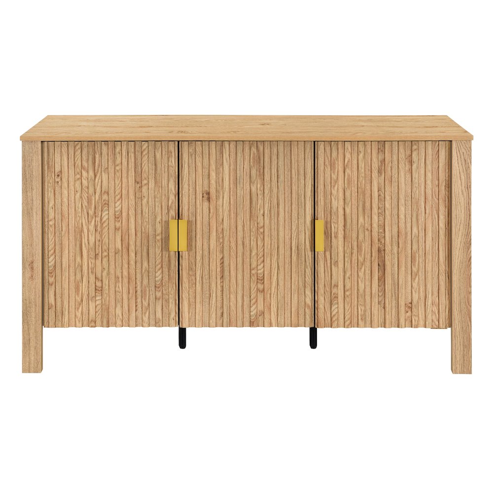 Thayer Wood Sideboard/TV Console in Natural/Beige. Picture 2