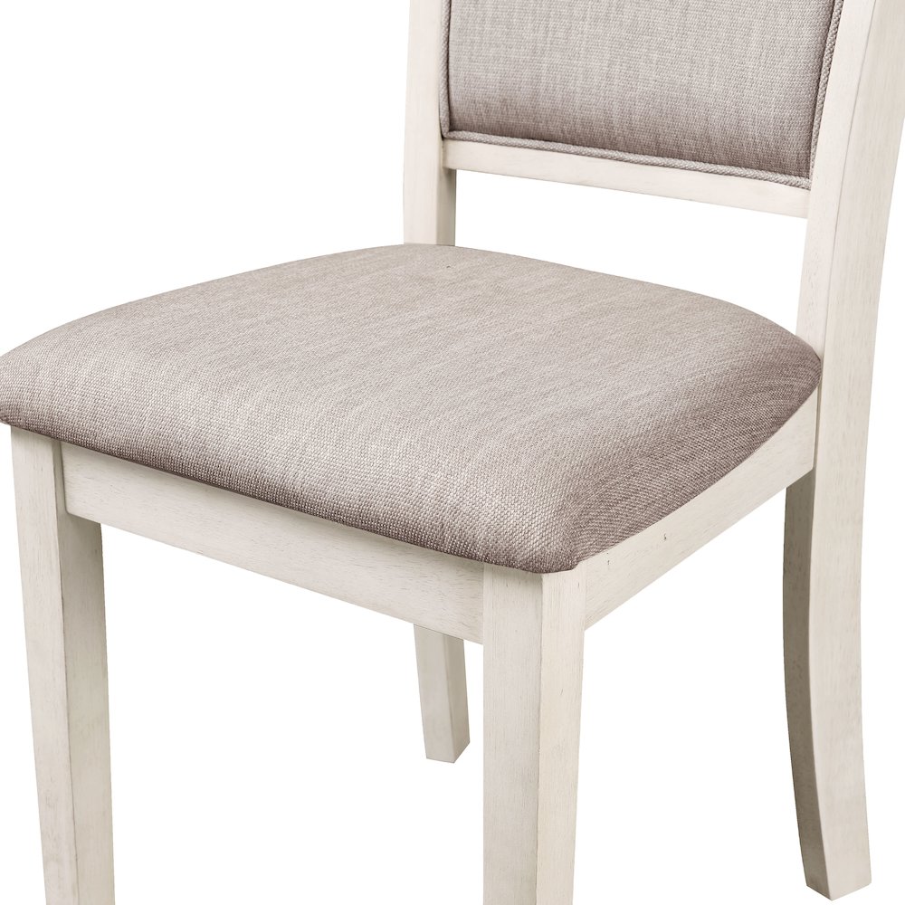 Amy Wood Dining Chair in Bisque (Set of 4). Picture 5