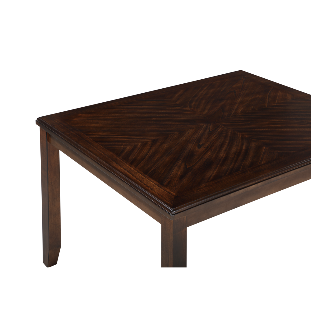 Gia 5-Piece 48" Wood Rectangular Dining Set with 4 Chairs in Cherry. Picture 9