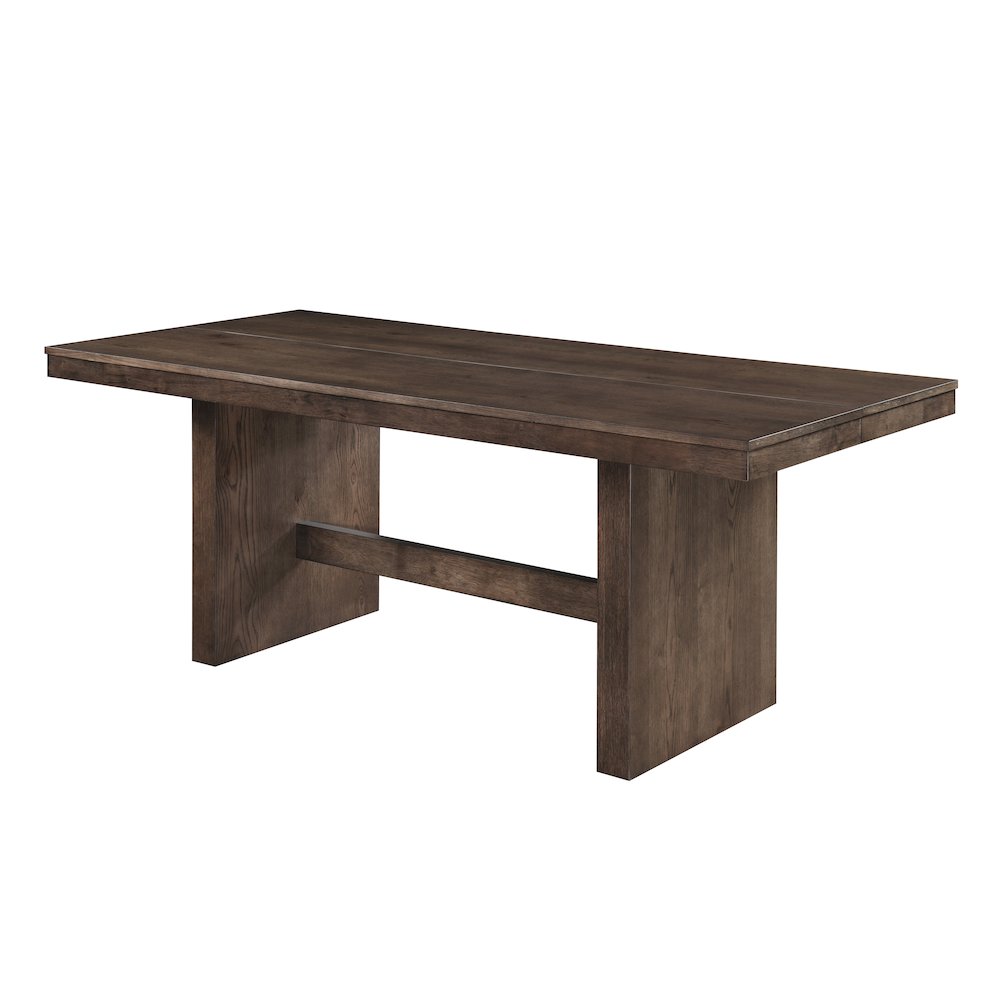 Kody 5-Piece Wood Dining Table Set in Walnut/Gray. Picture 15