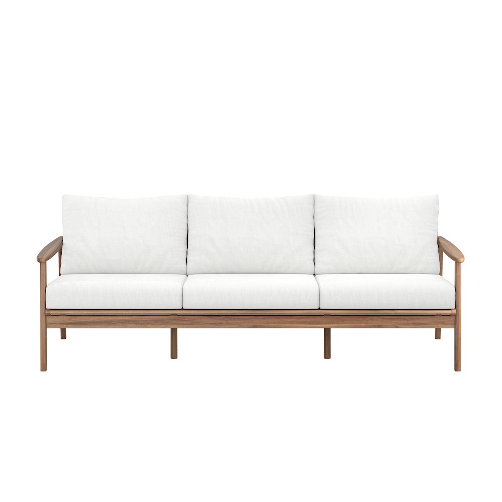 Ashton Wood/Fabric Patio Sofa in Natural. Picture 2