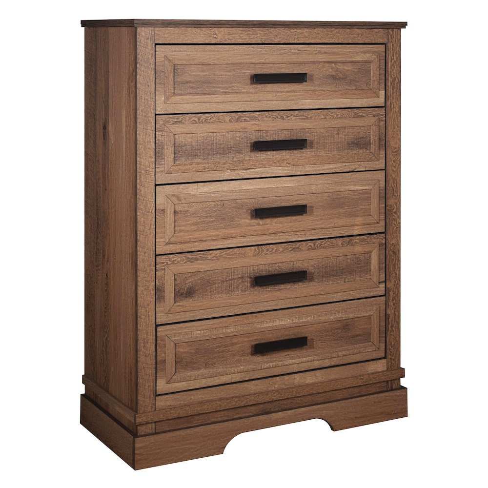 Coventry Hall 4Pc Wood C King Bedroom Set, Chest in Pecan. Picture 11