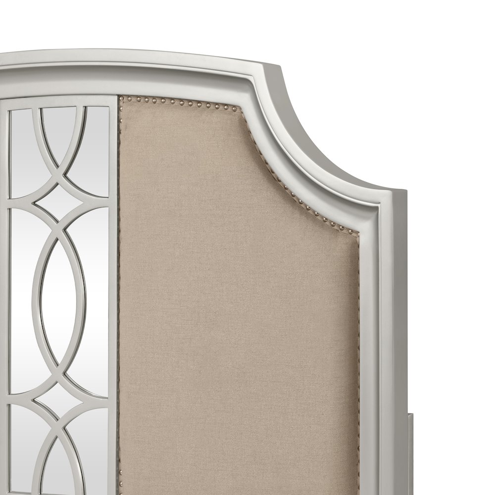 Reflections 5-Pc Wood Queen Bedroom Set (B/Dr/Mr/2Ns), Silver. Picture 7