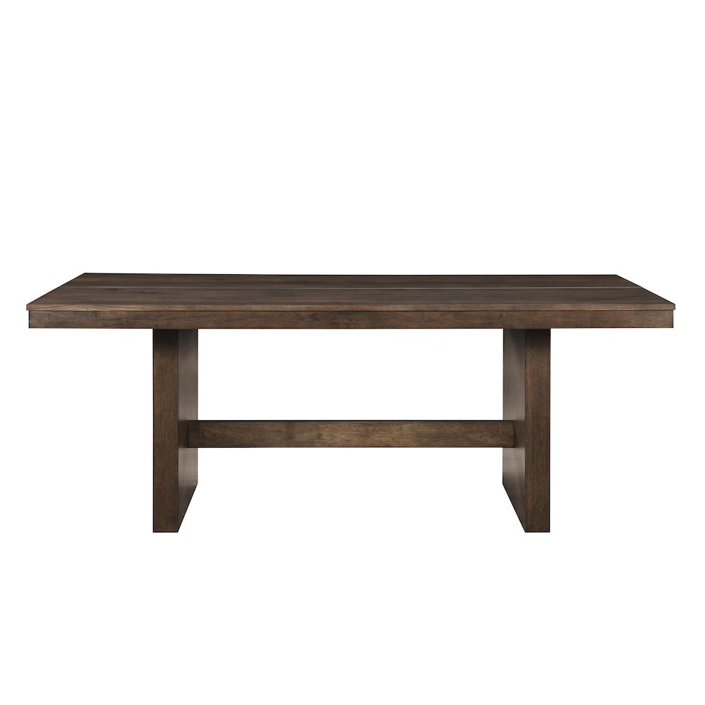 Kody 5-Piece Wood Dining Table Set in Walnut/Gray. Picture 2