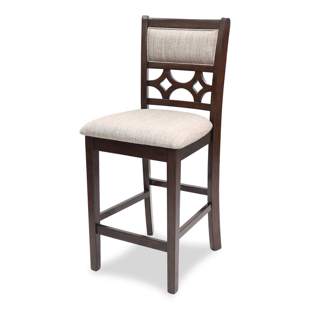 Furniture Mitchell 5-Piece Transitional Wood Counter Set in Cherry. Picture 6