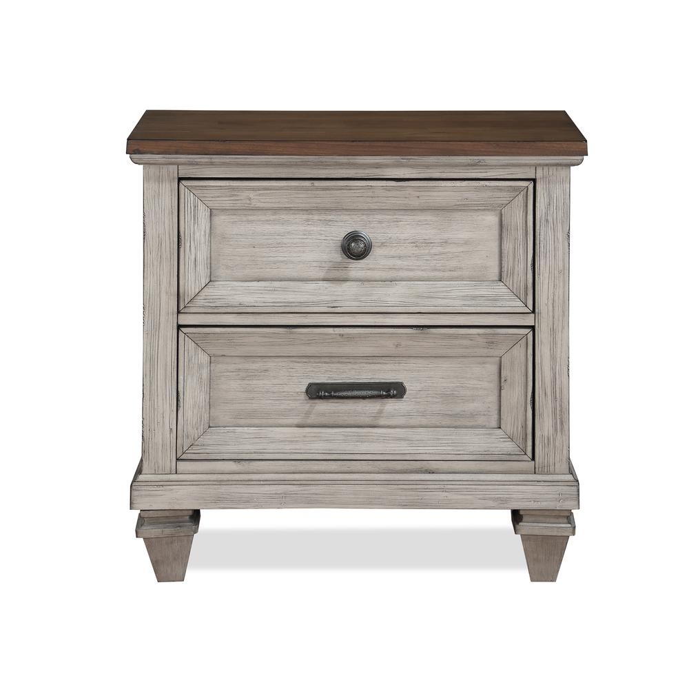 Mariana Nightstand W/Usb-Vintage Creme. Picture 2