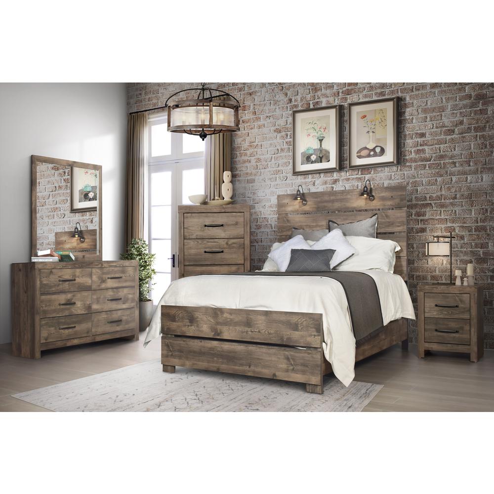 Misty Lodge Nightstand- Greige. Picture 8