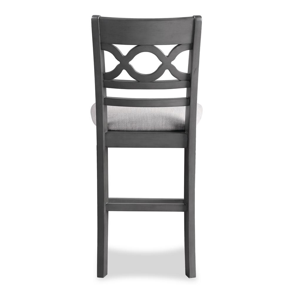 Cori 5-Piece Wood Round Counter Table Set with 4 Chairs in Gray. Picture 12