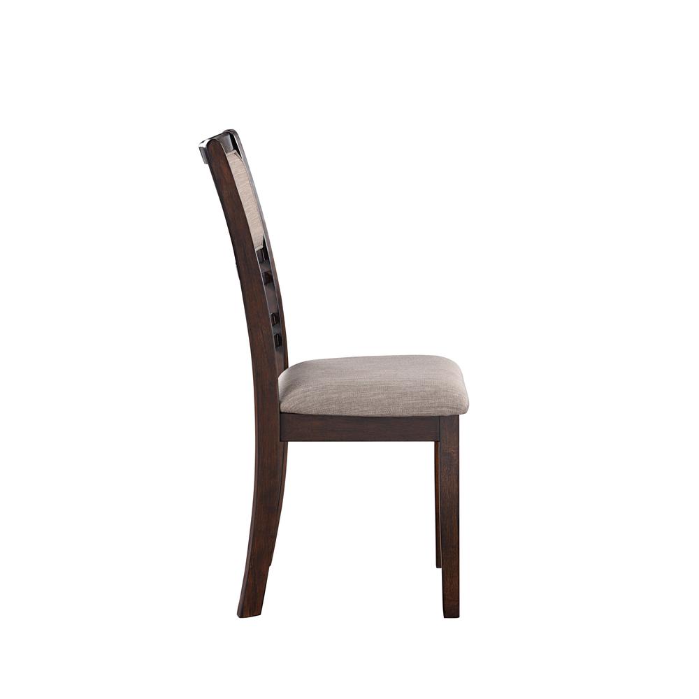 Gia 5-Piece 60" Wood Rectangular Dining Set with 4 Chairs in Cherry. Picture 3
