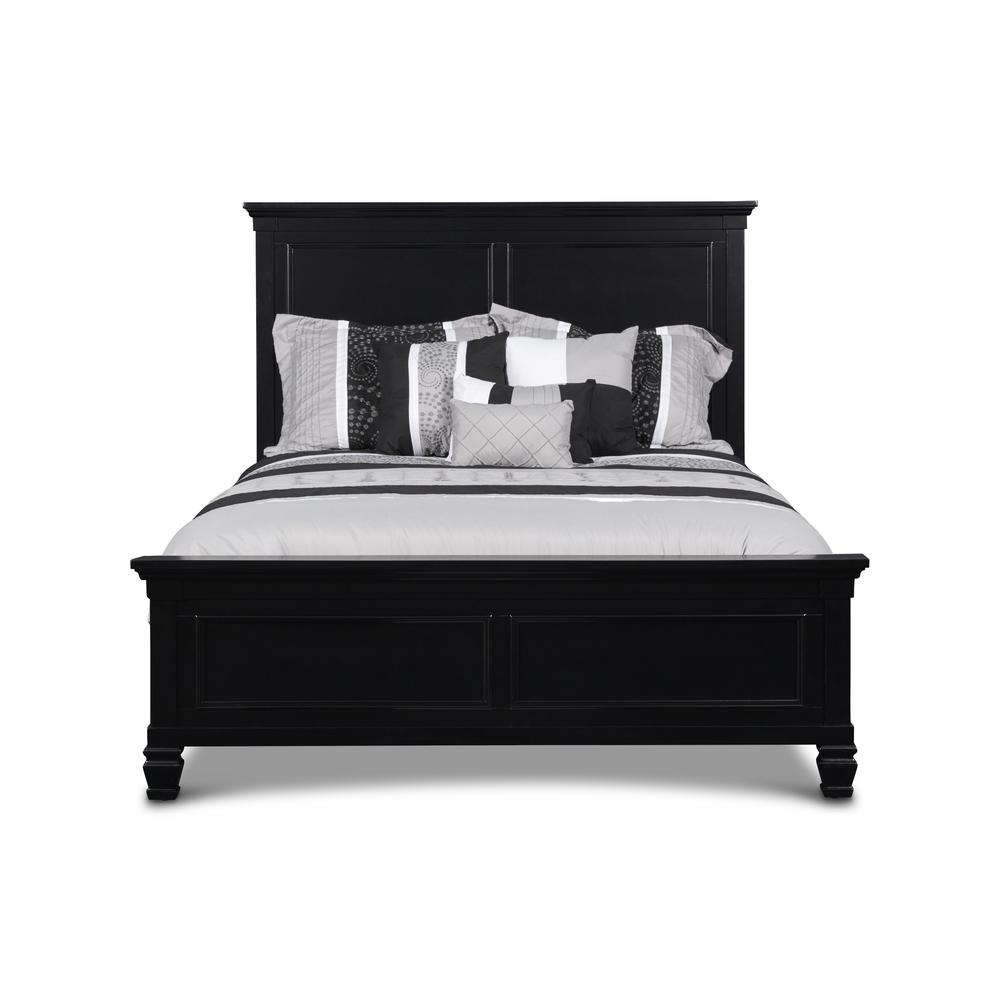 Furniture Tamarack Contemporary Solid Wood 4/6 Full Bed in Black. Picture 2