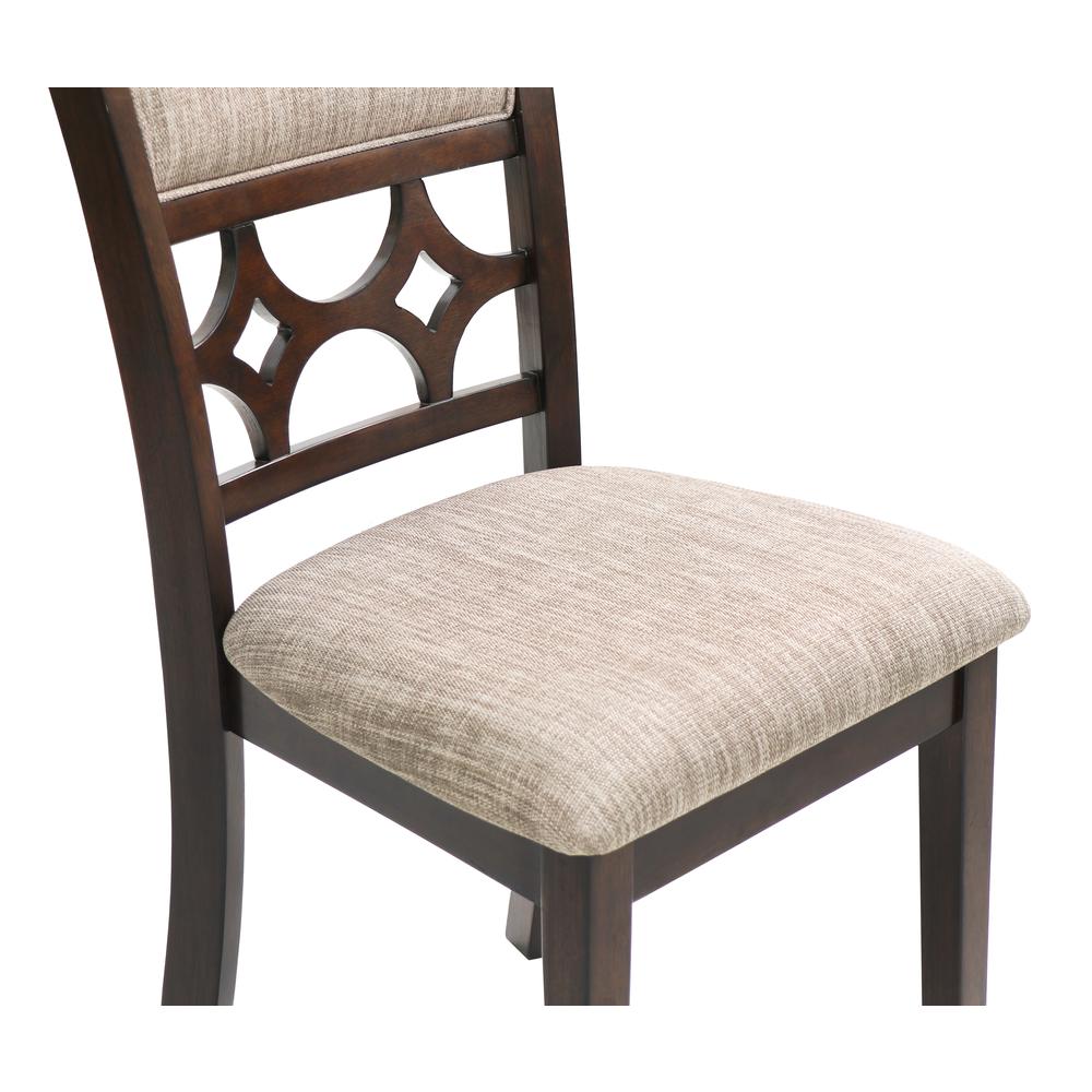 Furniture Mitchell 5-Piece Transitional Wood Dining Set in Cherry. Picture 2