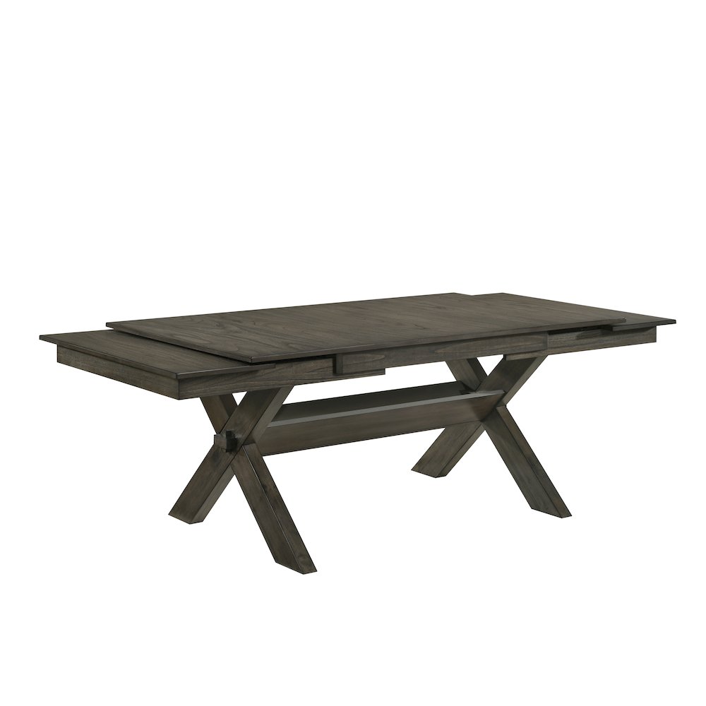 Gulliver Wood Rectangle Dining Table in Brown. Picture 6