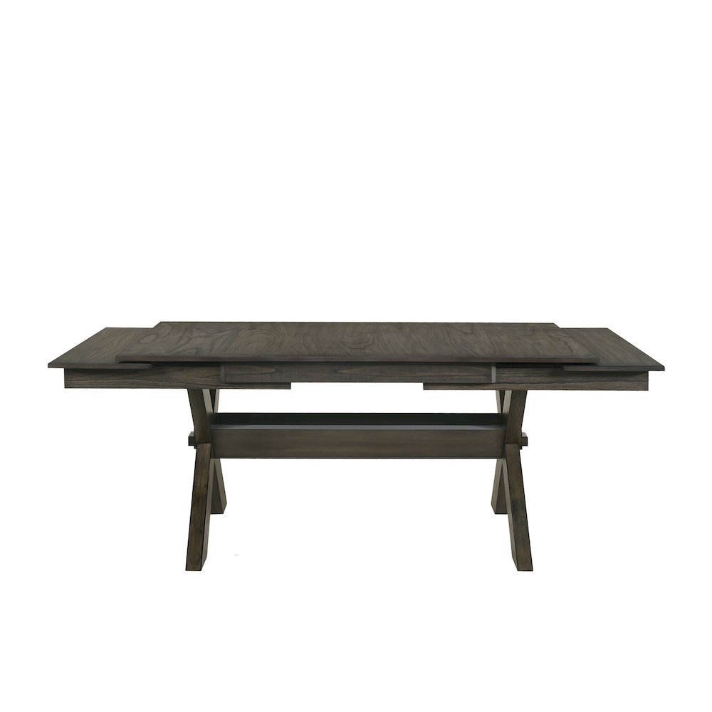 Gulliver Wood Rectangle Dining Table in Brown. Picture 7