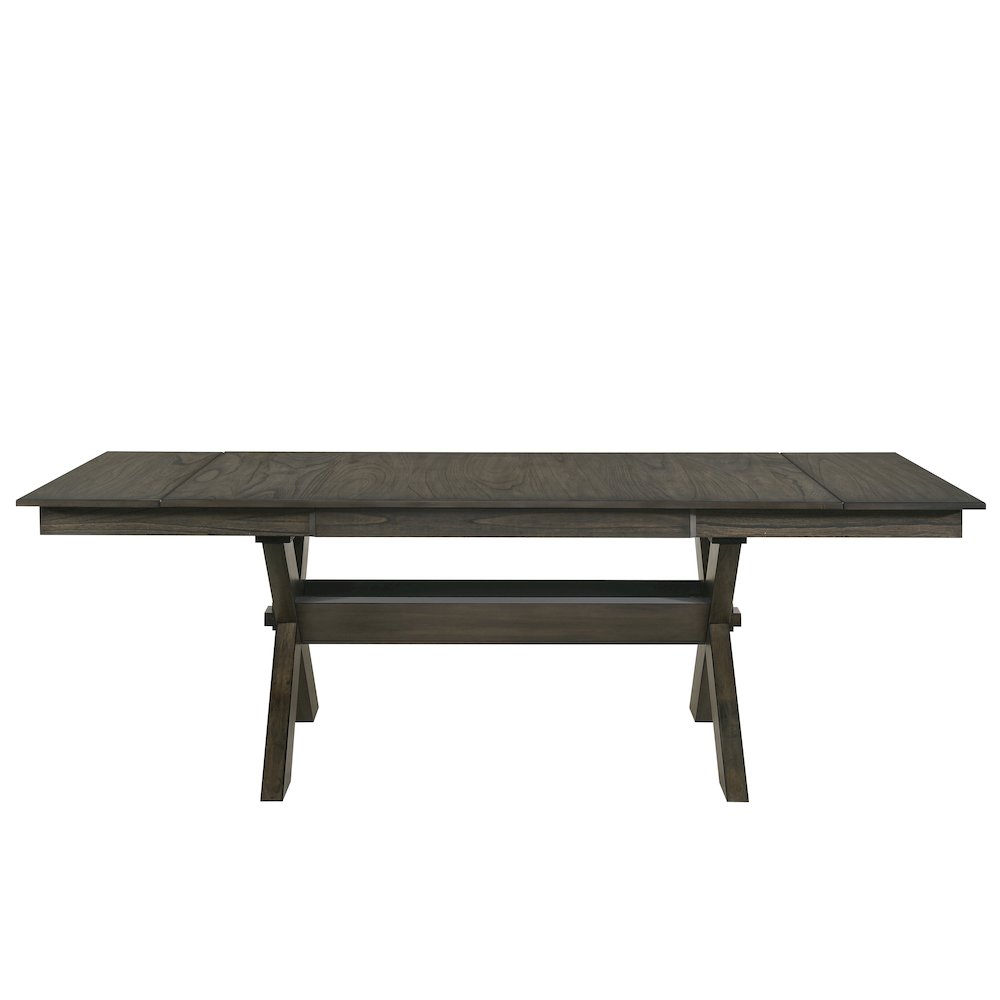 Gulliver Wood Rectangle Dining Table in Brown. Picture 3