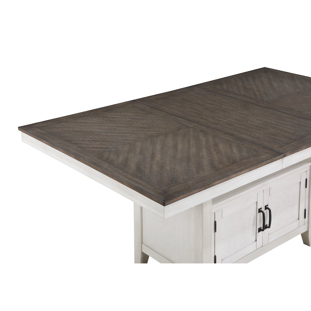Richland 5-Piece Wood Dining Set in Stonewash Gray. Picture 8