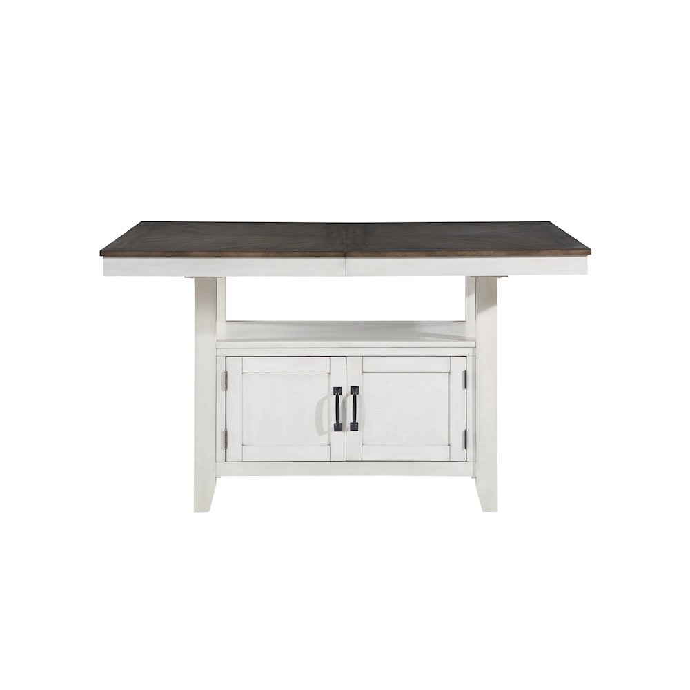 Richland Wood Dining Table in Stonewash Gray. Picture 4