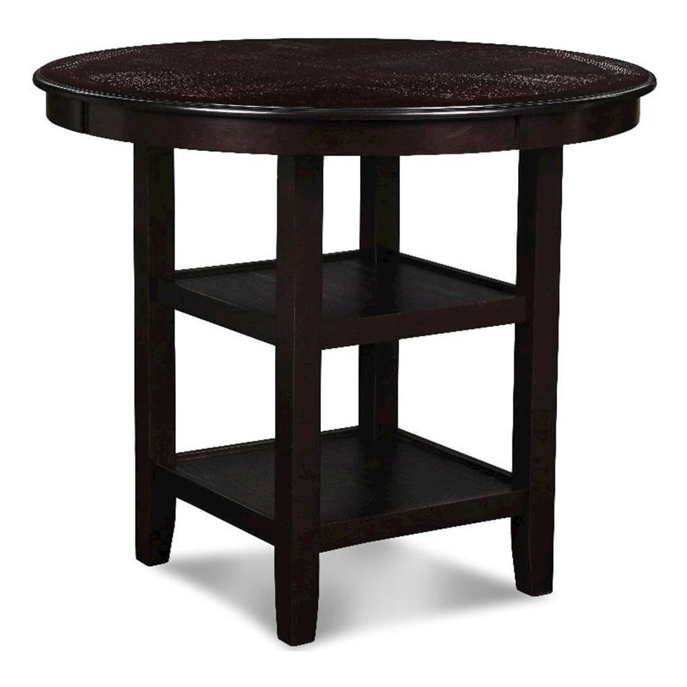 Gia 5-Piece Transitional Wood Dining Set in Ebony. Picture 5