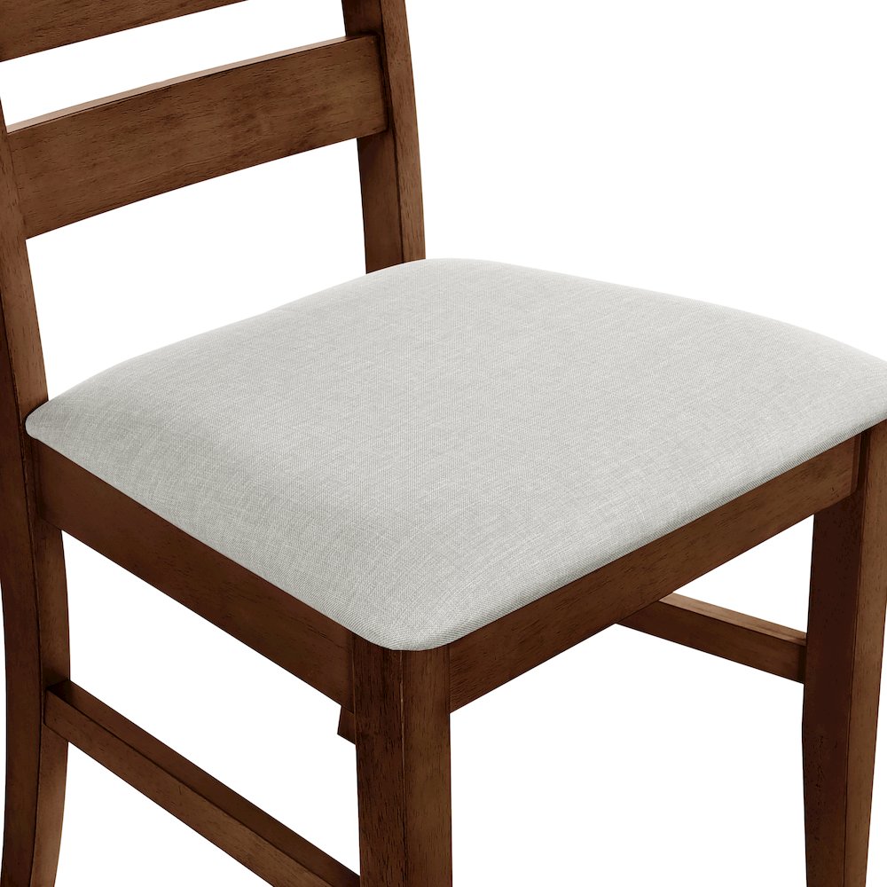 Pascal 5-Piece Rectangle Wood Dining Set in Walnut. Picture 7