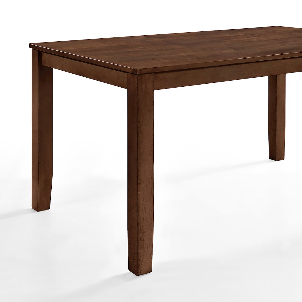 Pascal 5-Piece Rectangle Wood Dining Set in Walnut. Picture 11