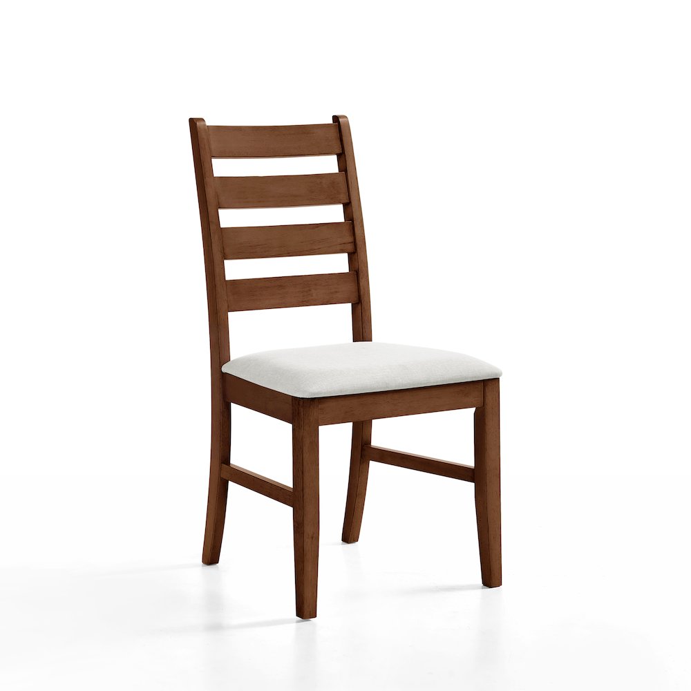 Pascal 5-Piece Rectangle Wood Dining Set in Walnut. Picture 3