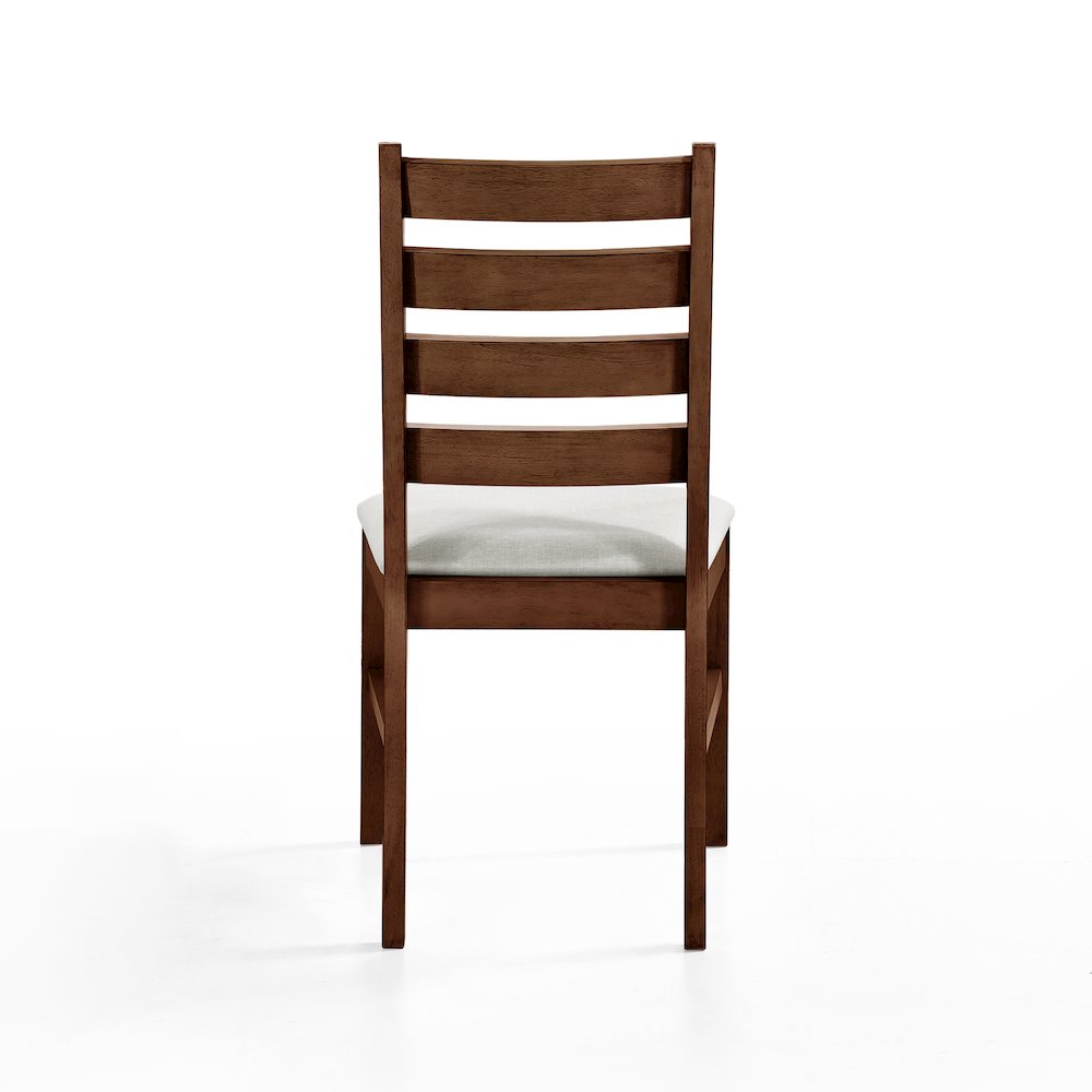 Pascal 5-Piece Rectangle Wood Dining Set in Walnut. Picture 6
