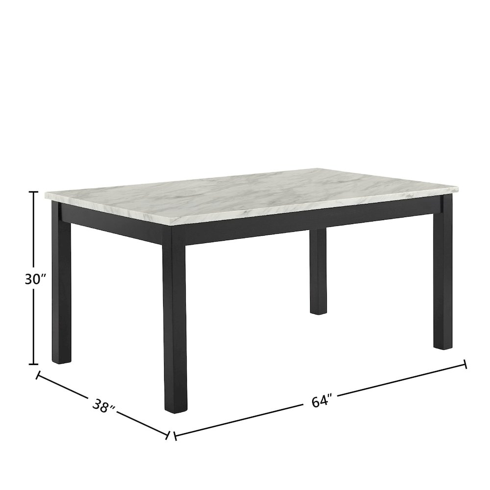 Celeste 5-Piece Wood Dining Table Set in Gray. Picture 14
