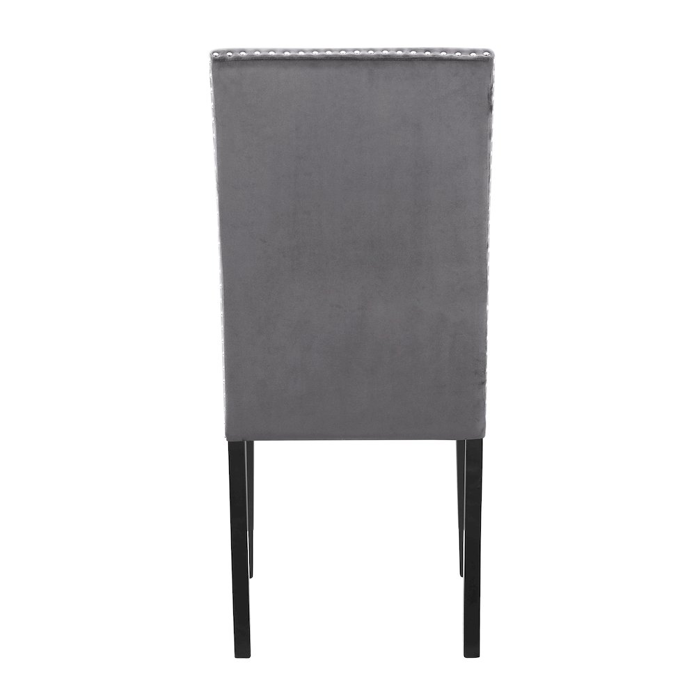 Celeste 5-Piece Wood Dining Table Set in Gray. Picture 12